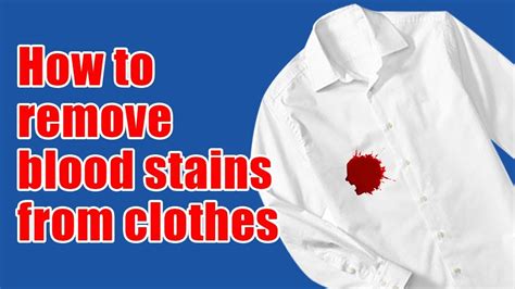 how to get fake blood off clothes|blood in clothing remove tricks.